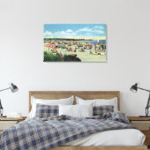 Uitzicht van een kruising van Craigville Beach Canvas Afdruk (Insitu (Slaapkamer))