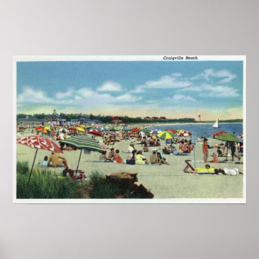 Uitzicht van een kruising van Craigville Beach Poster (Voorkant)