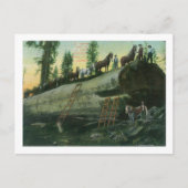 Uitzicht van een Loggingteam op een Gestorven sequ Briefkaart (Voorkant)
