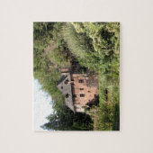 Uitzicht van een manorhuis (foto) legpuzzel (Verticaal)