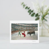 Uitzicht van een Matador die de BullSpain Briefkaart (Staand voorkant)