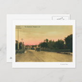 Uitzicht van een model-T Ford op de Boulevard Briefkaart (Voorkant / Achterkant)