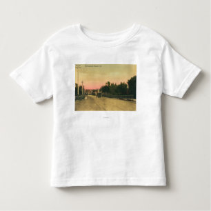 Uitzicht van een model-T Ford op de Boulevard Kinder Shirts
