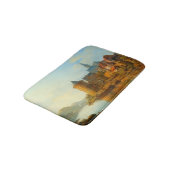 Uitzicht van een Nederlandse stad langs de Rijn Badmat (Gekanteld)