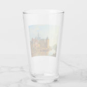 Uitzicht van een Nederlandse stad langs de Rijn Glas (Achterkant)