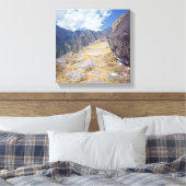 Uitzicht van een neerslag canvas afdruk (Insitu (Slaapkamer))