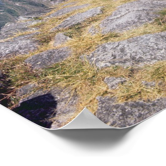 Uitzicht van een neerslag poster (Hoek)