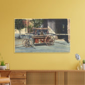 Uitzicht van een "Old Papeete"-engine Canvas Afdruk (Insitu (Woonkamer))