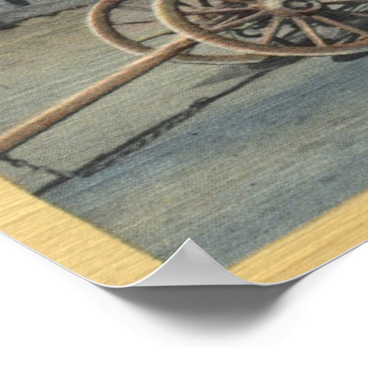 Uitzicht van een "Old Papeete"-engine Poster (Hoek)