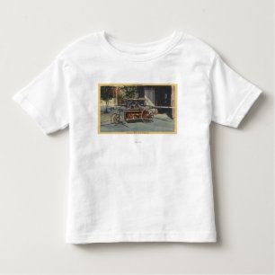 Uitzicht van een "Old Papeete"-motor Kinder Shirts