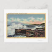 Uitzicht van een onderbreker op West Cliff Drive Briefkaart (Voorkant)