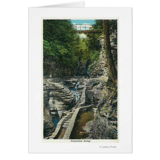 Uitzicht van een ophangingsbrug (Voorkant)