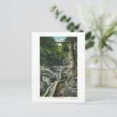 Uitzicht van een ophangingsbrug briefkaart (Staand voorkant)