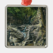 Uitzicht van een ophangingsbrug metalen ornament (Voorkant)