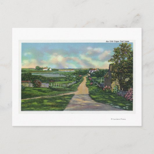 Uitzicht van een oude Kaapskuit Briefkaart (Voorkant)