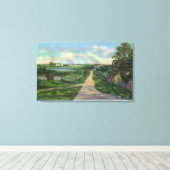 Uitzicht van een oude Kaapskuit Canvas Afdruk (Insitu (Houten vloer))