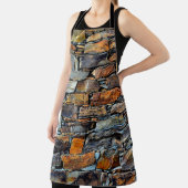 Uitzicht van een oude traditionele steen w. schort (Insitu)