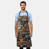 Uitzicht van een oude traditionele steen w. schort (Gedragen)