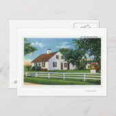 Uitzicht van een ouderwetse kabeljauw briefkaart (Voorkant / Achterkant)