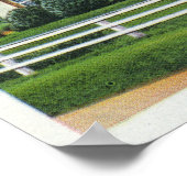 Uitzicht van een ouderwetse kabeljauw poster (Hoek)