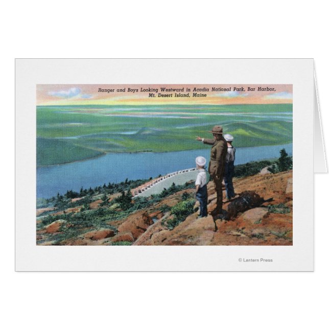 Uitzicht van een Park Ranger and Boys Watch West (Voorkant Horizontaal)