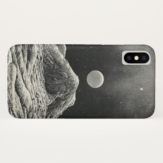 Uitzicht van een planeet van de maan Case-Mate iPhone case (Achterkant (horizontaal))