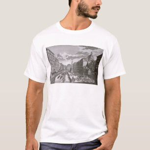 Uitzicht van een processie in de Graben T-shirt