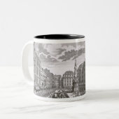 Uitzicht van een processie in de Graben Tweekleurige Koffiemok (Voorkant links)