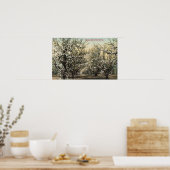Uitzicht van een Prune Orchard van 300.000 bomen Poster (Keuken)