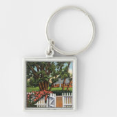 Uitzicht van een Quaint Residence Sleutelhanger (Voorkant)