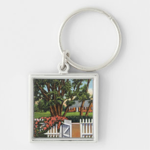 Uitzicht van een Quaint Residence Sleutelhanger