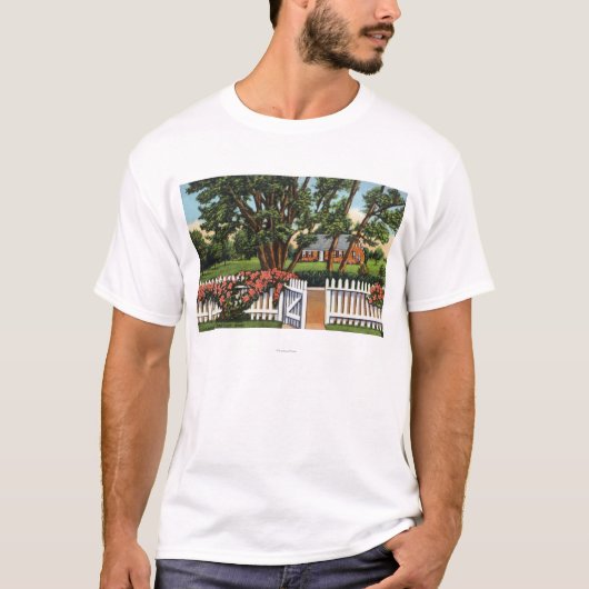 Uitzicht van een Quaint Residence T-shirt (Voorkant)