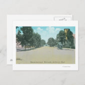 Uitzicht van een Residence StreetGilroy, CA Briefkaart (Voorkant / Achterkant)