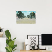 Uitzicht van een Residence StreetGilroy, CA Poster (Thuiskantoor)