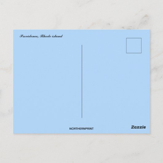 Uitzicht van een rivier in Providence Rhode Island Briefkaart (Achterkant)