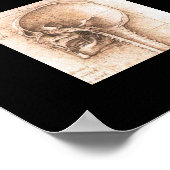 Uitzicht van een schedel door Leonardo Da Vinci c. Poster (Hoek)