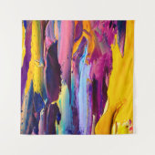 Uitzicht van een schilderij van een paletmesje dic wandkleed (Voorkant (horizontaal))