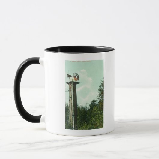 Uitzicht van een Sequoia Wind MillEureka, CA Mok (Links)