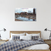 Uitzicht van een slavenziekte canvas afdruk (Insitu (Slaapkamer))