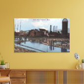 Uitzicht van een slavenziekte canvas afdruk (Insitu (Woonkamer))