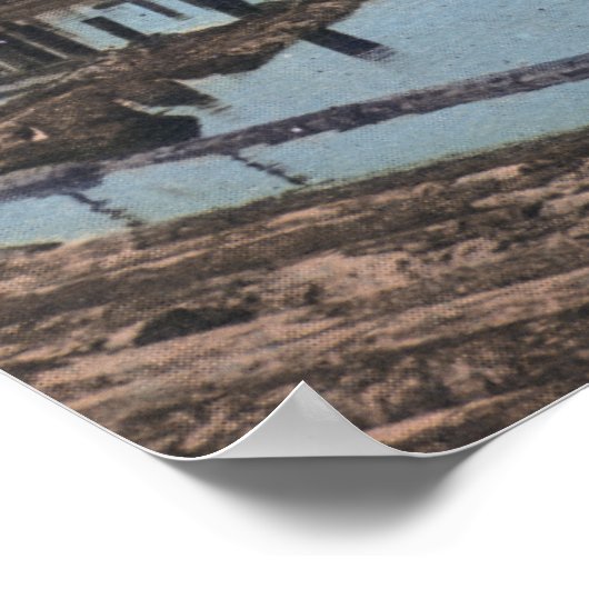 Uitzicht van een slavenziekte poster (Hoek)