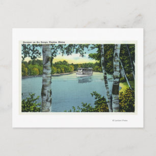 Uitzicht van een Steamer op de Songo Briefkaart