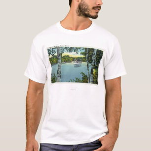 Uitzicht van een Steamer op de Songo T-shirt