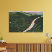 Uitzicht van een Steep Grade op Memorial Hwy Canvas Afdruk (Insitu (Woonkamer))