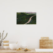 Uitzicht van een Steep Grade op Memorial Hwy Poster (Keuken)