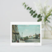 Uitzicht van een Street ScenePacific Grove, CA Briefkaart (Staand voorkant)