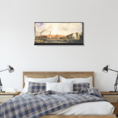 Uitzicht van een suikerfabriek canvas afdruk (Insitu (Slaapkamer))