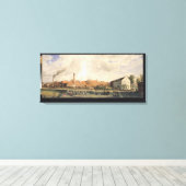 Uitzicht van een suikerfabriek canvas afdruk (Insitu (Houten vloer))