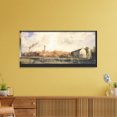 Uitzicht van een suikerfabriek canvas afdruk (Insitu (Woonkamer))