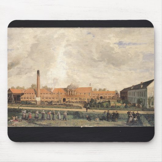Uitzicht van een suikerfabriek muismat (Voorkant)